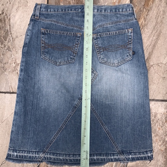 Abercrombie & Fitch Distressed Denim Skirt - Picture 11 of 13